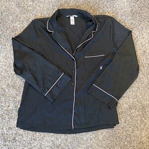 Victoria's Secret Black Satin Sleep Set